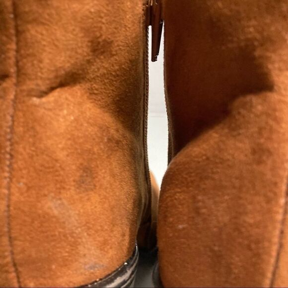 BAMBOO, fringe heeled  booties, Size 6 - Picture 10 of 13